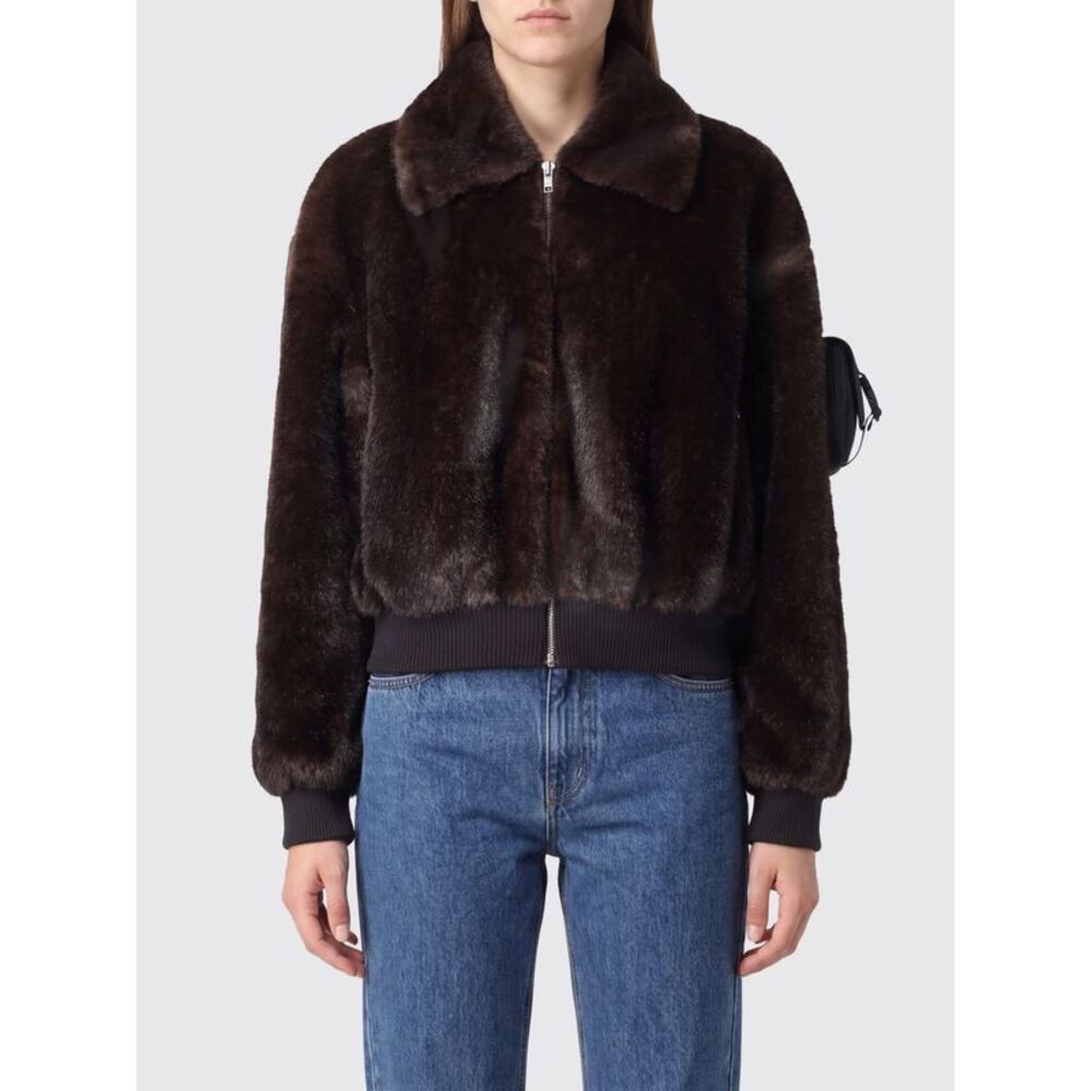 Coperni Women Recycled Faux Fur Zip-Up Jacket Coperni With Dropped Shoulders